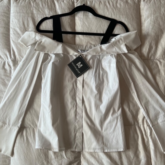 Mirimalist Off Shoulder White Blouse | NWT - Picture 3 of 5